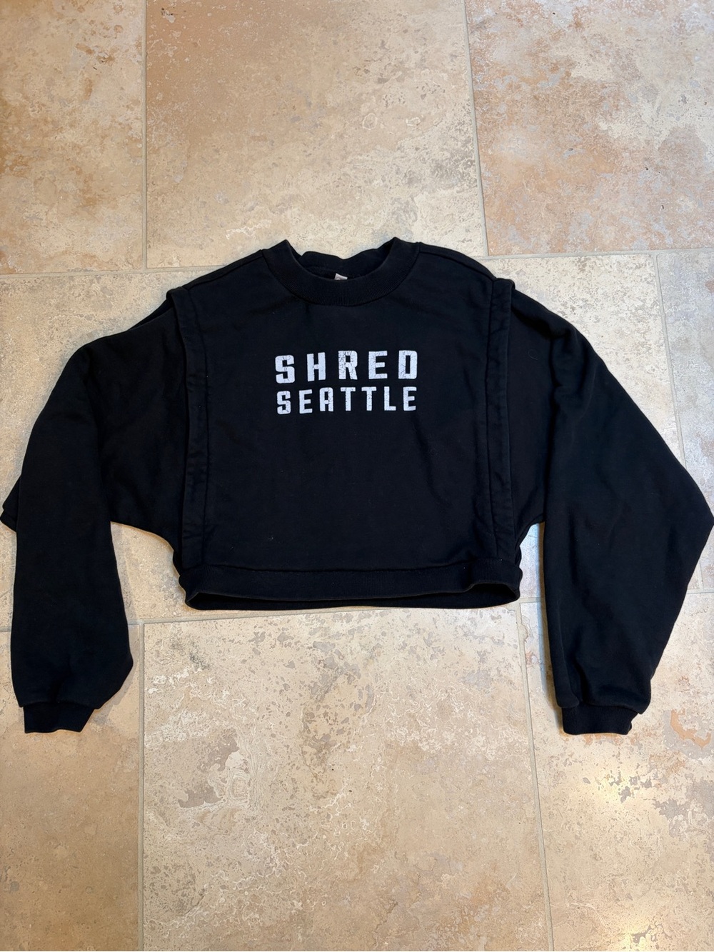 Alo Shred Seattle black sweatshirt